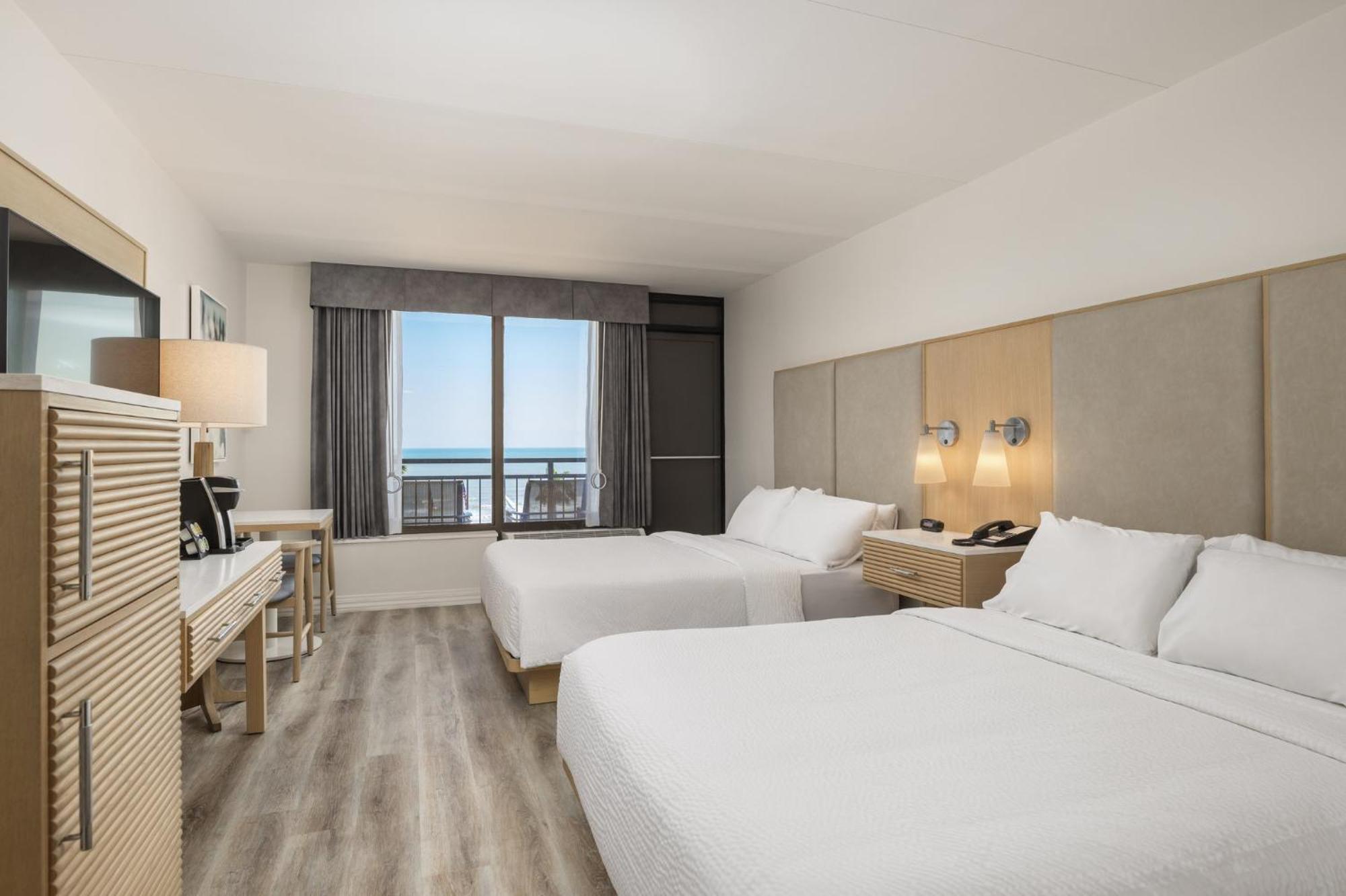 Standard Queen Room Two Queen Beds Balcony Ocean View or Mid Floor
